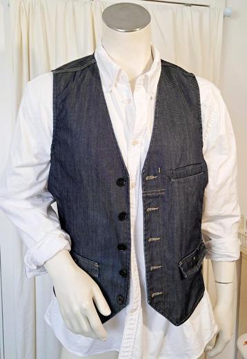 WE 🧐denim gilet blauw mt L beschikbaar voor biedingen