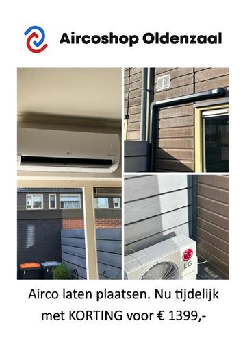 LG, Daikin, Mitsubishi Airco laten plaatsen met KORTING beschikbaar voor biedingen