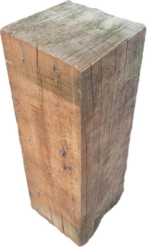Blok Hardhout  ️ Afmeting: 30 x 30 x 80 cm, Tuin en Terras, Palen, Balken en Planken, Nieuw, Planken, Minder dan 180 cm, Hardhout