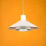 Nordisk Solar Trapez hanglamp wit met rood, vintage Deens, Ophalen of Verzenden, Zo goed als nieuw, Metaal, Deens design