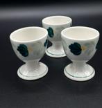 3 eierdoppen Boerenbont groene versie Boch, Aquarelle, Ophalen of Verzenden, Aardewerk, Boerenbont