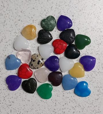 Leuke edelsteen hartjes "nieuw" 3 Voor €2,50   beschikbaar voor biedingen