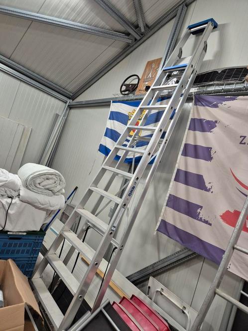 Professionele ASC trap – 12 treden – aluminium – 6/2024, Doe-het-zelf en Verbouw, Ladders en Trappen, Zo goed als nieuw, Trap