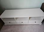 Witte TV Meubel met Opbergruimte, Ophalen, Overige materialen, Gebruikt, 100 tot 150 cm