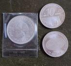 3 zilveren tientjes, Ophalen of Verzenden, Koningin Juliana, 10 gulden, Zilver