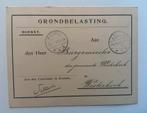 Assen Westerbork 1912 burgemeester grondbelasting, Verzamelen, Ansichtkaarten | Nederland, Ophalen of Verzenden, Voor 1920, Drenthe
