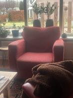 Twee heerlijk zittende rode stoelen voor de mancave, Ophalen, Gebruikt, Stof, 75 tot 100 cm