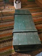 Oude groene dekenkist, Huis en Inrichting, Woonaccessoires | Kisten, Ophalen, Gebruikt, 100 tot 150 cm, 50 tot 75 cm