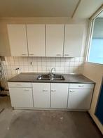 Witte keuken met spoelbak, Gebruikt, Wit, Enkelwandige keuken, Ophalen of Verzenden