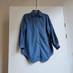 Zgan DIY oudblauwe geborduurde mousseline blouse mt 38, Maat 38/40 (M), Blauw, Ophalen of Verzenden, DIY