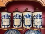 4 Spaanse antieke voorraadpotten, Antiek en Kunst, Ophalen of Verzenden