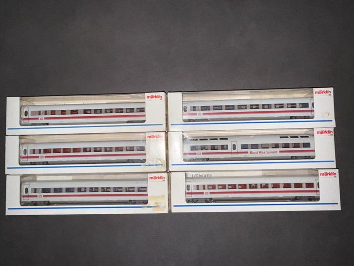 Marklin 4370, 4371, 4372 en 4373 ICE rijtuigen, Hobby en Vrije tijd, Modeltreinen | H0, Nieuw, Wagon, Wisselstroom, Märklin, Ophalen