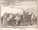 Arnhem. 't Hof te Arnhem. 1742 Kopergravure Spilman, Antiek en Kunst, Kunst | Etsen en Gravures, Ophalen of Verzenden