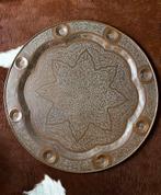 Antiek koperen thee tafelblad 87cm, Ophalen, Koper