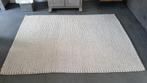 Handgeweven vloerkleed 160 bij 220, gebroken wit., Gebruikt, Beige, 150 tot 200 cm, 200 cm of meer