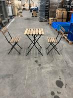 Partij houten bistrosets tafels & stoelen, Huis en Inrichting, Ophalen