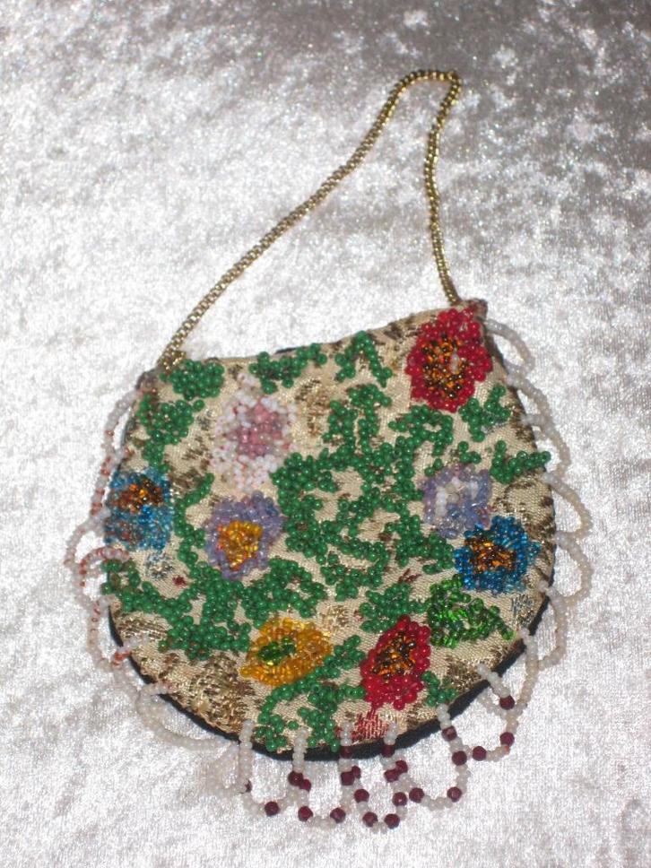 Beurs Portemonnee Kralen Tasje Vintage, Sieraden, Tassen en Uiterlijk, Portemonnees, Ophalen
