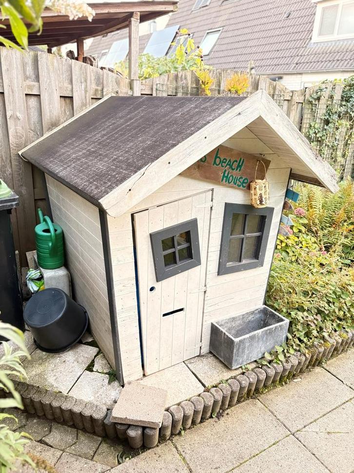 Speelhuisje, Kinderen en Baby's, Speelgoed | Buiten | Speelhuisjes, Hout, Ophalen
