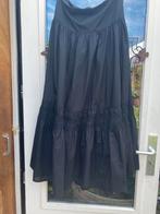 Prachtige zgan lange rok van Cora Kemperman XL katoen, Zwart, Maat 46/48 (XL) of groter, Ophalen of Verzenden, Zo goed als nieuw
