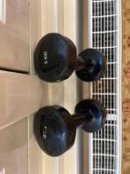 Pair of 5 kg Dumbbells (Fixed Weight), Ophalen of Verzenden, Gebruikt, Rug, Dumbbell