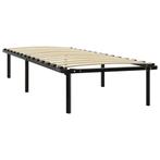 Metalen bed bedframe 90x200 cm zwart GRATIS BEZORGD!, Nieuw, 90 cm, Eenpersoons, Metaal