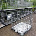 4 stalen IBC  kratten voor bijv. kachelhout 120x100x100, Minder dan 3 m³, Ophalen of Verzenden, Overige houtsoorten, Blokken