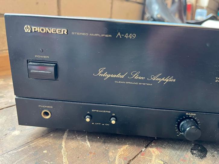 Opruiming: Pioneer A-449 Stereo Versterker, Audio, Tv en Foto, Versterkers en Receivers, Gebruikt, Stereo, 60 tot 120 watt, Pioneer