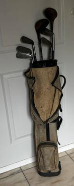 Vintage golftas met set clubs uit de jaren 30, Ophalen, Gebruikt, Set, Overige merken
