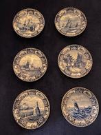 Delfts blauw antieke borden set, Ophalen of Verzenden
