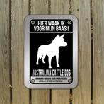 waakbord Australian Cattle Dog mat zwart zilver, Dieren en Toebehoren, Nieuw, Ophalen of Verzenden