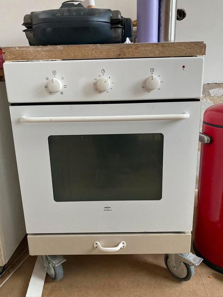 oven - ikea whirlpool - wit - klein prijsje, Witgoed en Apparatuur, Ovens, Gebruikt, Inbouw, 45 tot 60 cm, Ophalen