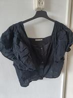 Zwarte top blouse bolero, Boho crop ibiza style maat L, Ophalen of Verzenden, Zo goed als nieuw, Maat 42/44 (L), Zwart
