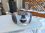 draagbare cd speler radio cassettedeck zilver, Audio, Tv en Foto, Cd-spelers, Ophalen of Verzenden, Refurbished, Overige merken