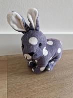 Knuffel konijn Z8 Newborn grijs wit stippen K8190, Ophalen of Verzenden, Zo goed als nieuw, Konijn