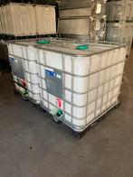 Schone IBC met kunststof pallet 1000 liter uit voeding, Tuin en Terras, Regentonnen, 150 liter of meer, Ophalen, Zo goed als nieuw