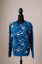 Blauwe Kersttrui met Rudolf het rendier, maat M, Diversen, Kerst, Ophalen of Verzenden, Zo goed als nieuw