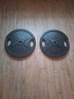 Halterschijven 50kg  50mm., Sport en Fitness, Fitnessmaterialen, Ophalen, Gebruikt