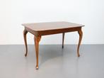 Vintage eettafel | Queen Anne stijl | Notenhout, Huis en Inrichting, Tafels | Eettafels, Gebruikt, ., 200 cm of meer, 50 tot 100 cm