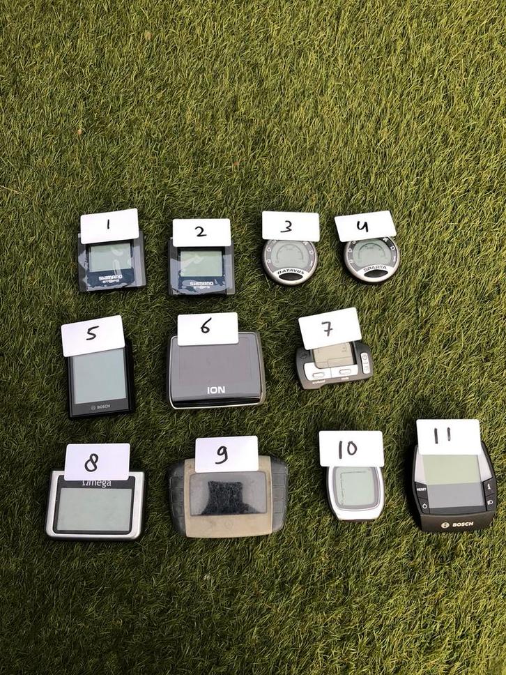 Diverse E Bike displays shimano/bosch/Ion/Gazelle, Fietsen en Brommers, Fietsaccessoires | Fietscomputers, Zo goed als nieuw, Ophalen of Verzenden