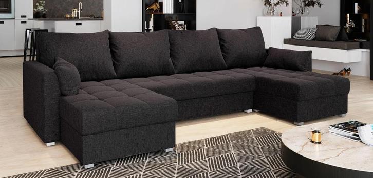 U bank/zithoek/slaapbank, Huis en Inrichting, Banken | Bankstellen, Gebruikt, Hoekbank, Vierpersoons of meer, 250 tot 300 cm, 125 tot 150 cm