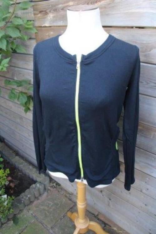 Vest zwart/ lime Marccain mt N5 (L/42) Vaste prijs, Kleding | Dames, Truien en Vesten, Zo goed als nieuw, Maat 42/44 (L), Zwart