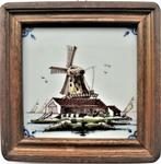 Antieke Tegel Makkum Tichelaar Molen, Antiek en Kunst, Antiek | Wandborden en Tegels, Verzenden