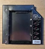 2,5'' SATA HDD/SSD naar 5,25'' Slim SATA (12,7mm) caddy, Computers en Software, Harde schijven, Intern, Zo goed als nieuw, Laptop