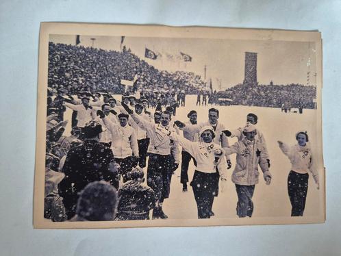 Persfoto 1936: Canadese team tijdens Olympische Spelen, Verzamelen, Militaria | Tweede Wereldoorlog, Landmacht, Duitsland, Ophalen of Verzenden