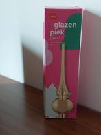 Glazen piek HEMA Goud / kerstpiek / kerstboom piek, Diversen, Kerst, Ophalen of Verzenden, Nieuw