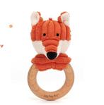 Jellycat rammelaar en bijtring cordy roy vos, Verzenden, Nieuw, Overige typen