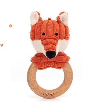 Jellycat rammelaar en bijtring cordy roy vos beschikbaar voor biedingen