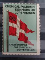 Denemarken cinderella reclamezegel Deense vlag, Ophalen of Verzenden, Denemarken, Postfris