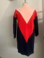 Scotch&Soda lange sweater jurk met kol blauw rood roze XS/34, Scotch&Soda, Zo goed als nieuw, Knielengte, Maat 34 (XS) of kleiner