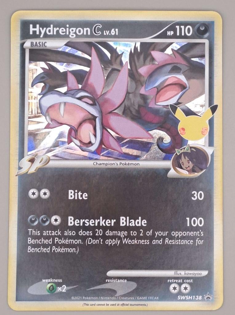 Hydreigon [C] Lv.61 SWSH138, Ophalen of Verzenden, Zo goed als nieuw, Losse kaart, Foil